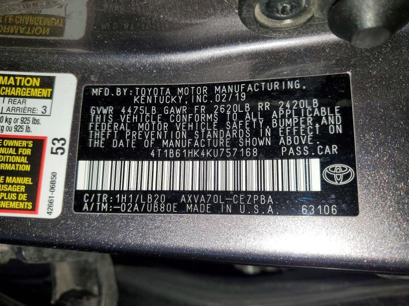 2019 Toyota Camry xse