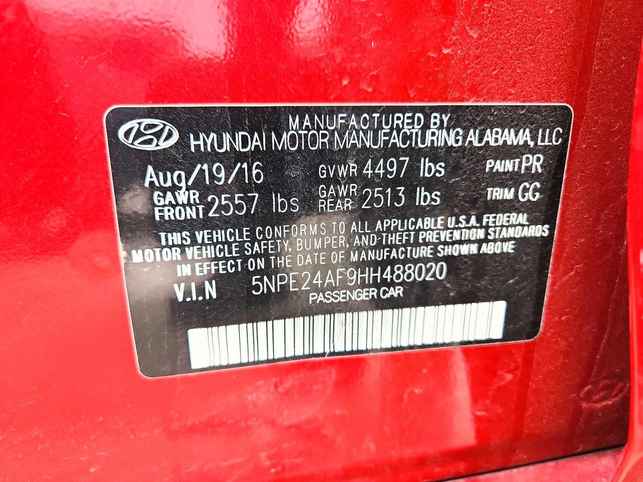 2017 Hyundai Sonata Base