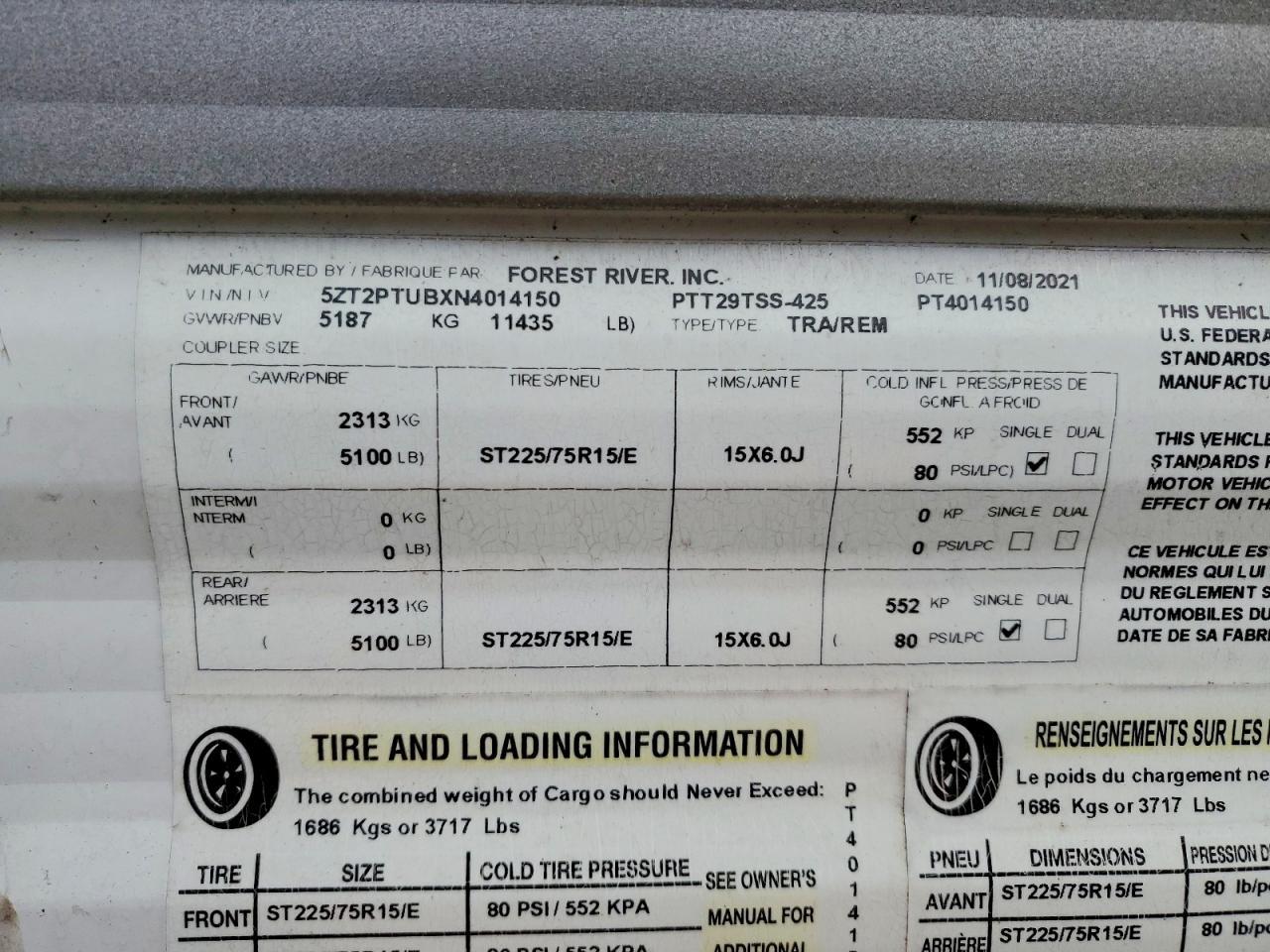 2022 Puma 2022 Forester River Recreational Vehicle (RV)-TO