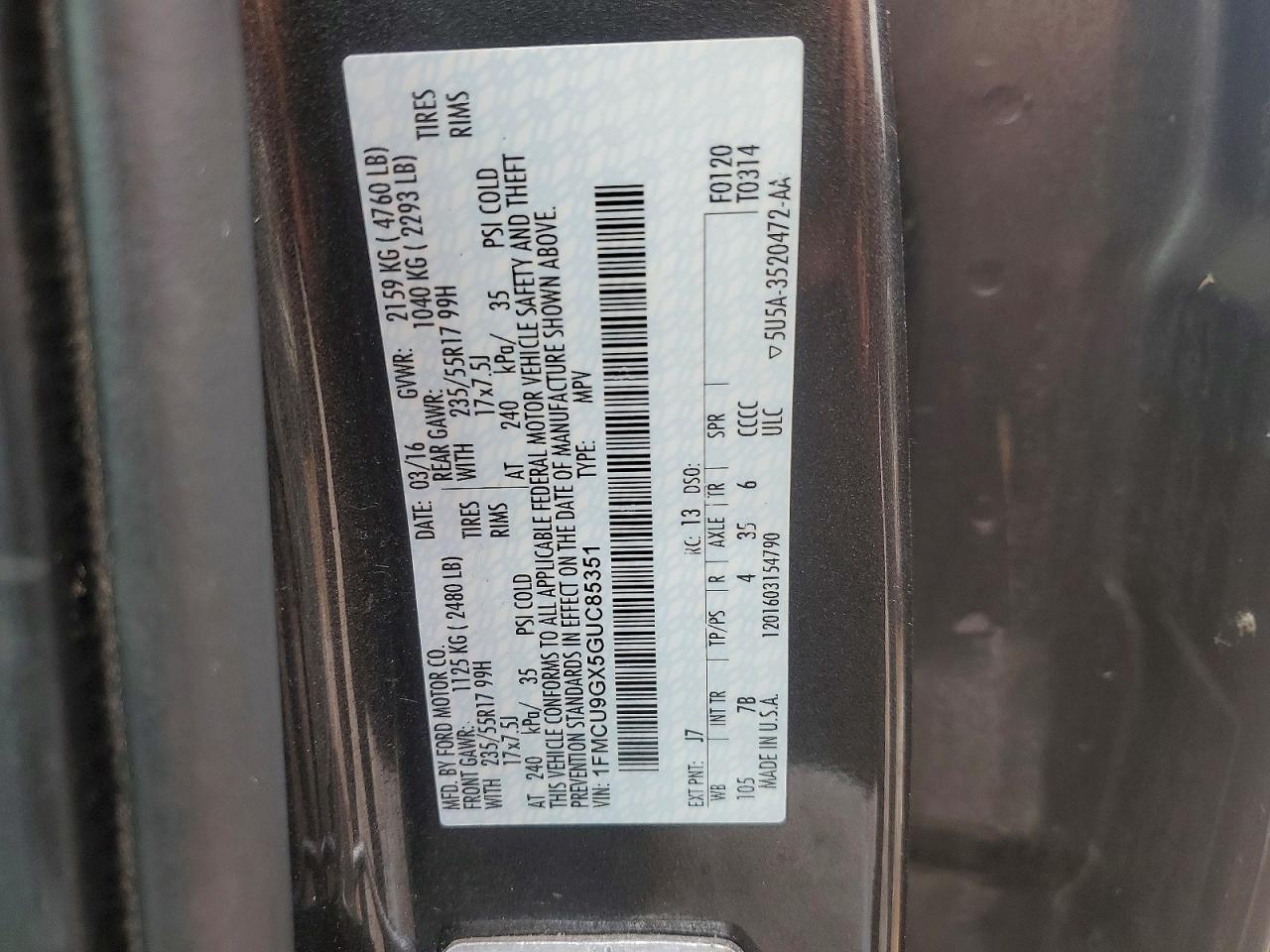 2016 Ford Escape se