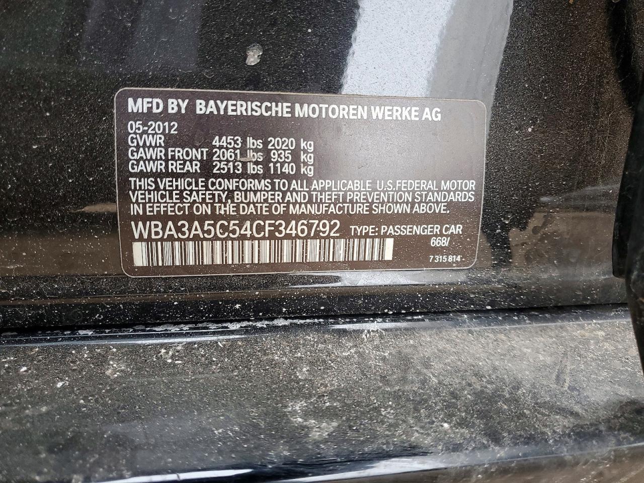 2012 BMW 328 i