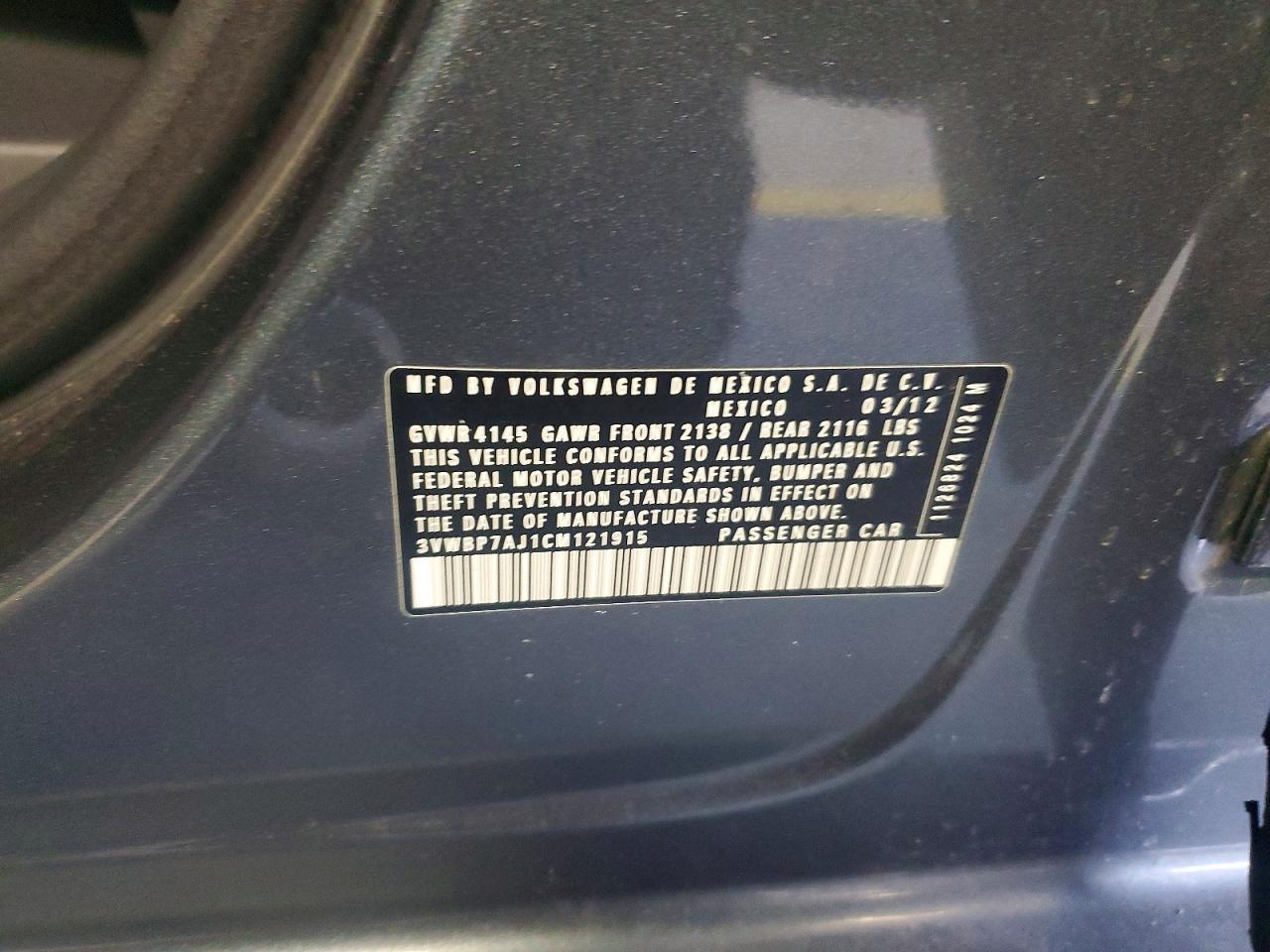 2012 Volkswagen Jetta se