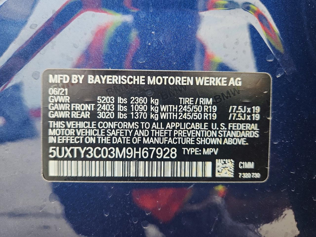 2021 BMW X3 Sdrive30i