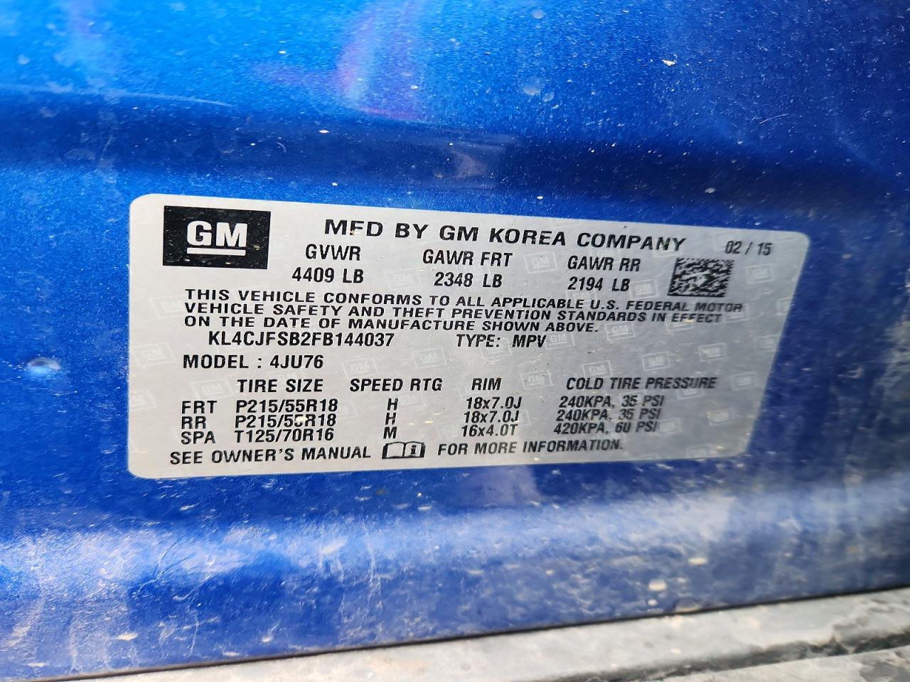 2015 Buick Encore Convenience