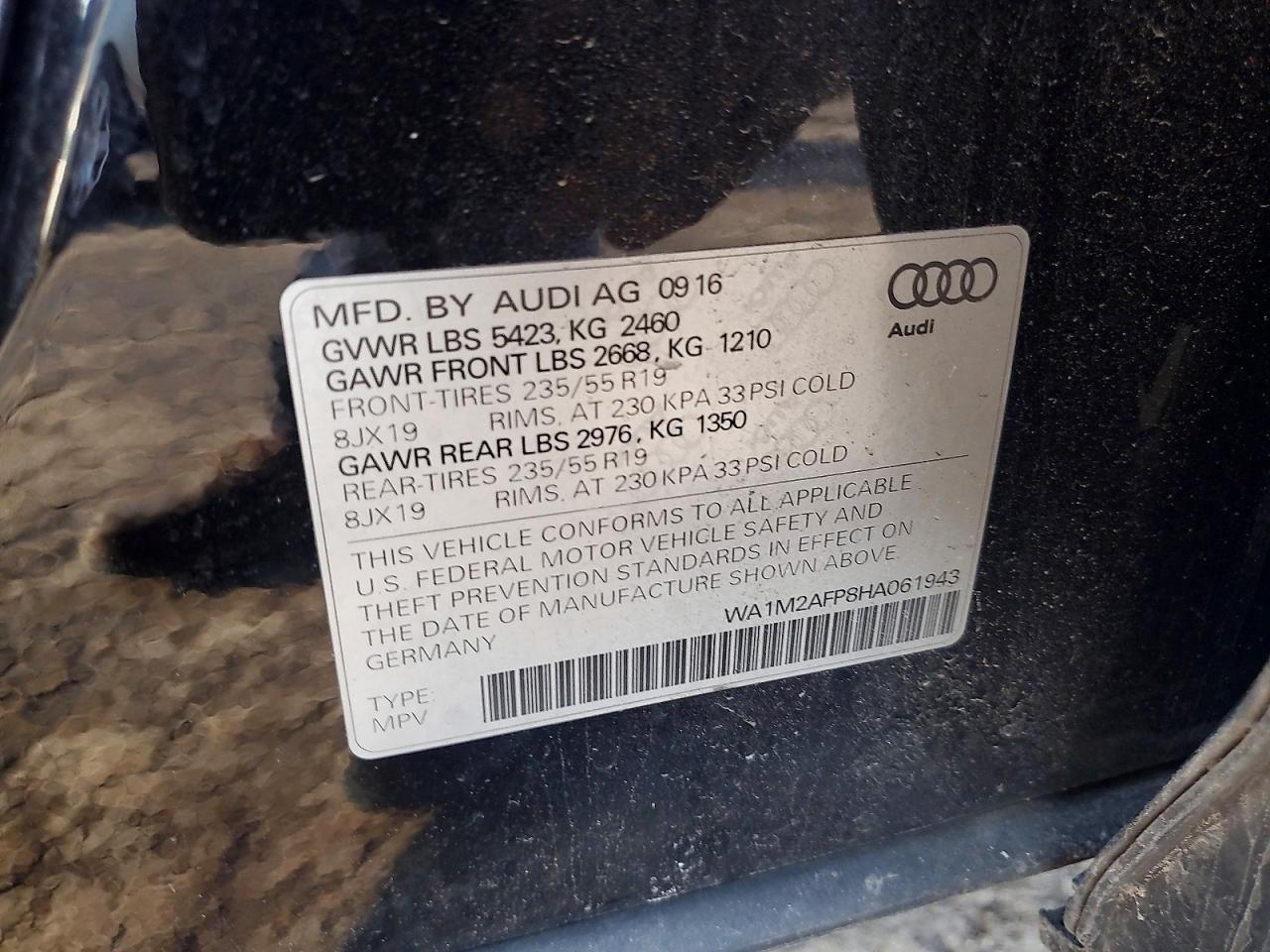 2017 Audi Q5 Premium Plus