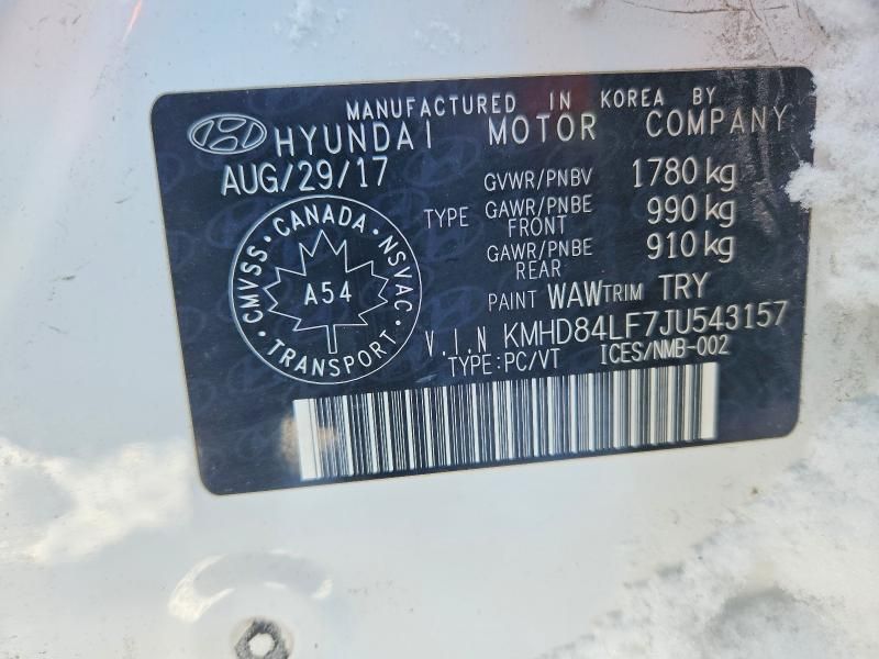 2018 Hyundai Elantra sel