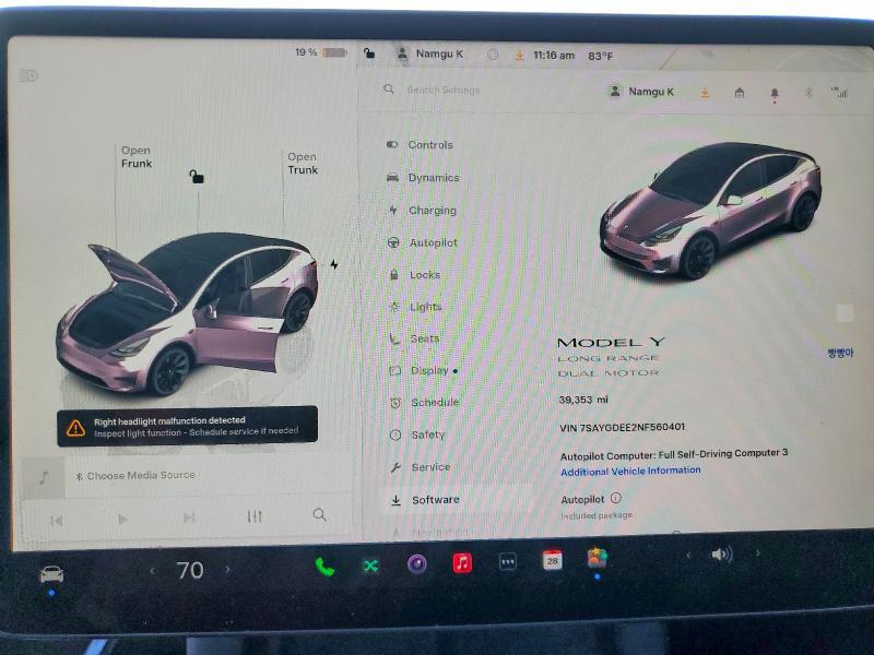 2022 Tesla Model y