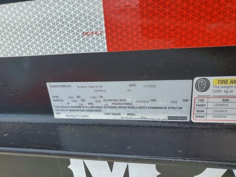 2025 Buckeye Flatbed Trailer