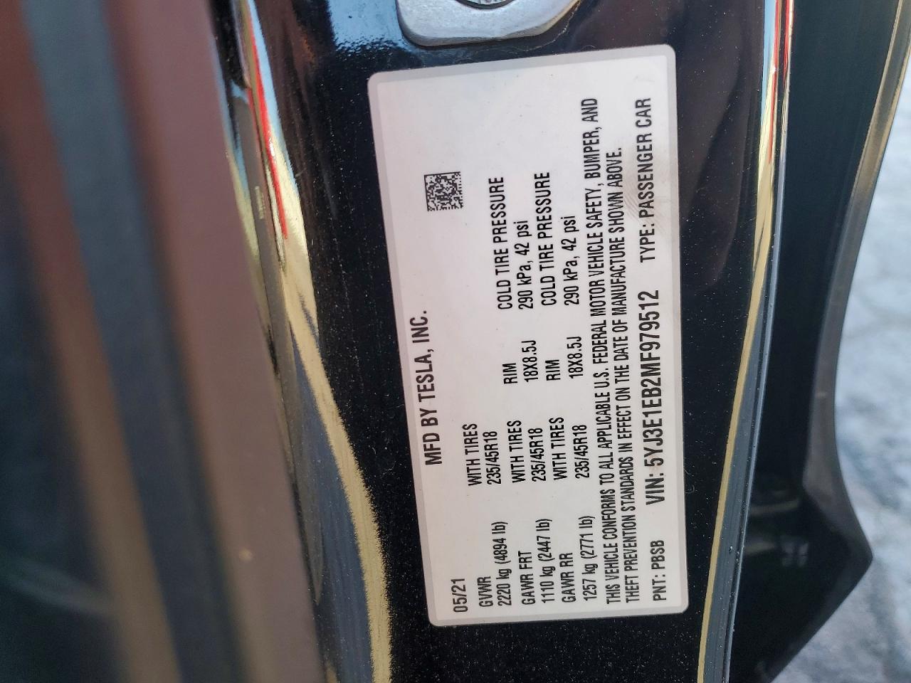 2021 Tesla Model 3