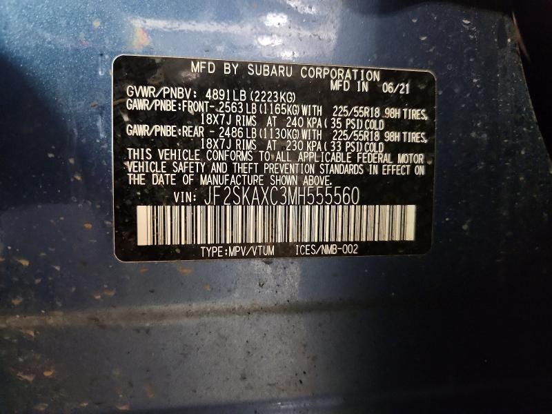 2021 Subaru Forester Touring