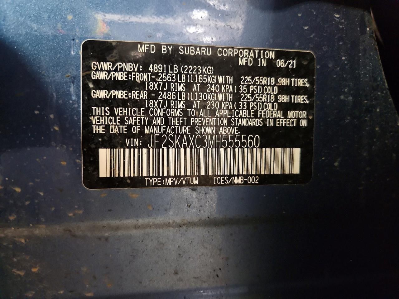 2021 Subaru Forester Touring