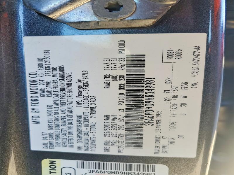 2017 Ford Fusion se