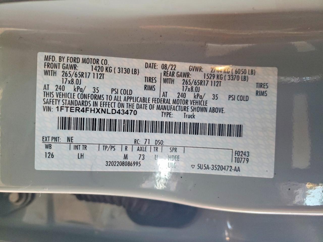 2022 Ford Ranger XL