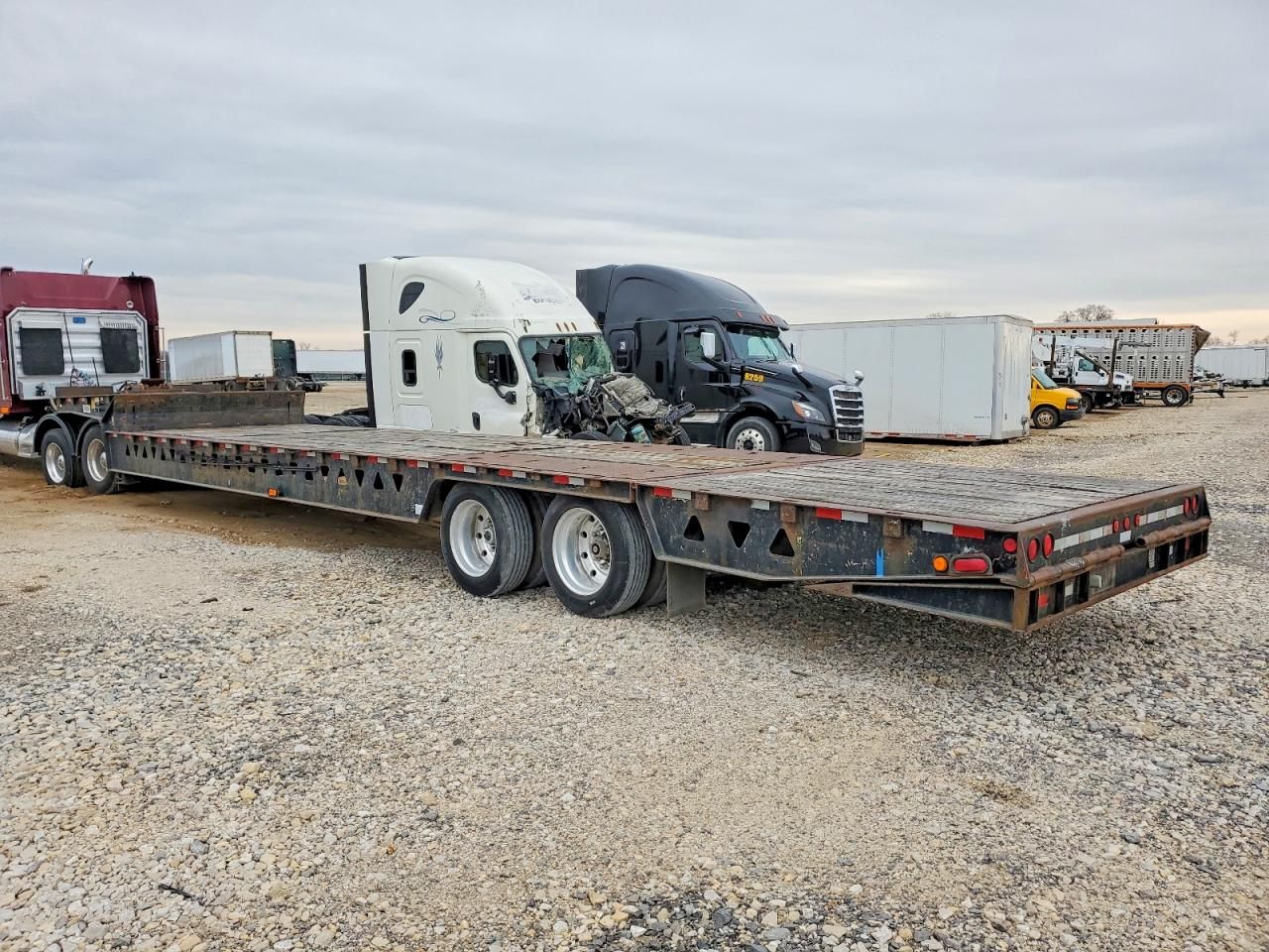 1998 Trail King TK7010S482 Drop Deck Equipment Trailer