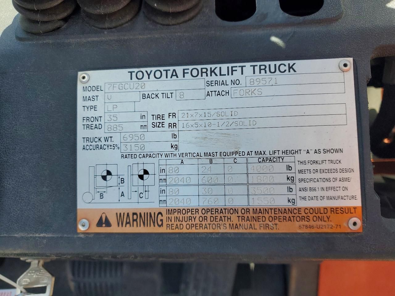 2005 Toyota Forklift