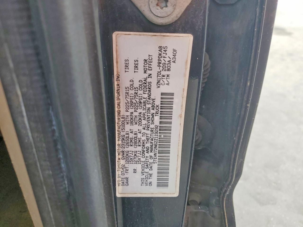 2002 Toyota Tacoma Double Cab