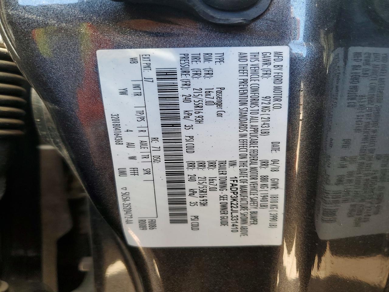 2018 Ford Focus se
