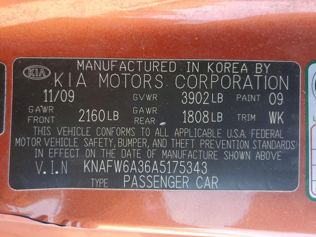 2010 KIA Forte Koup sx