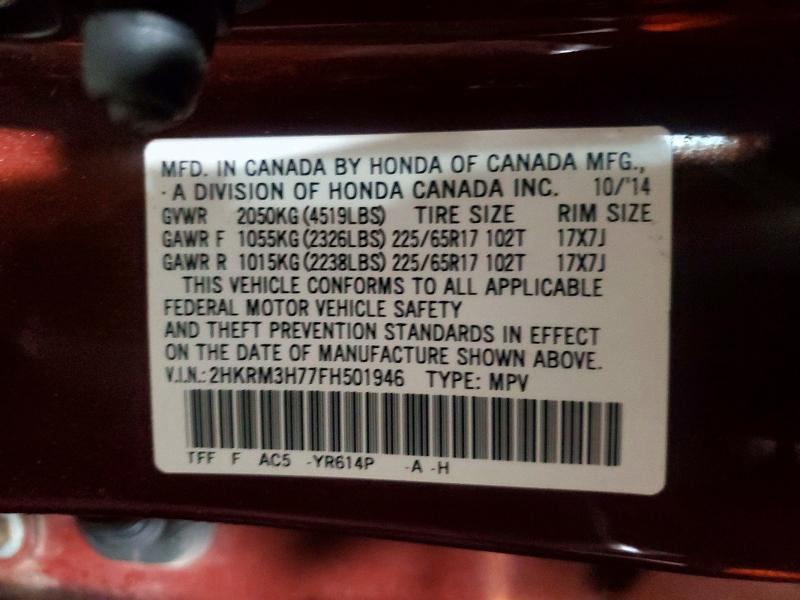 2015 Honda Cr-v exl