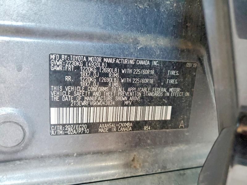 2019 Toyota Rav4 xse