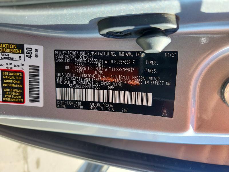 2021 Toyota Sienna xle