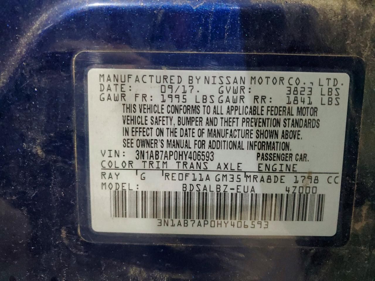 2017 Nissan Sentra s