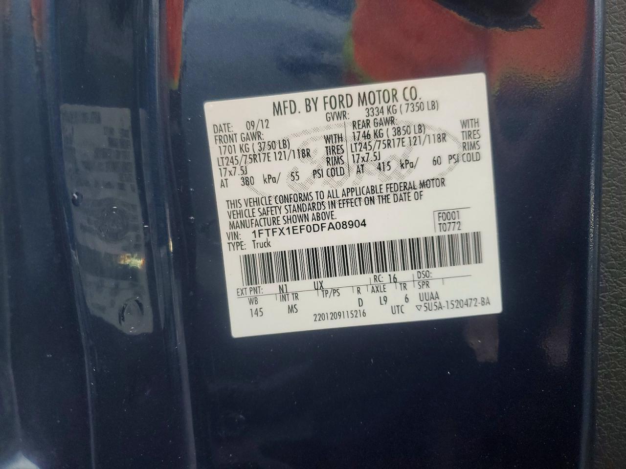 2013 Ford F150 Super Cab