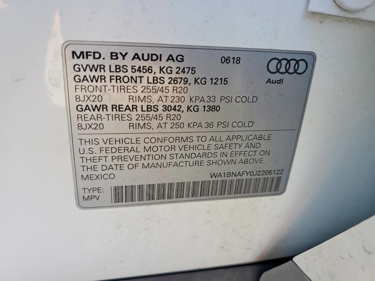 2018 Audi Q5 Premium Plus