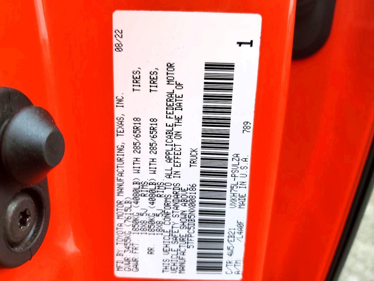 2022 Toyota Tundra TRD PRO HV