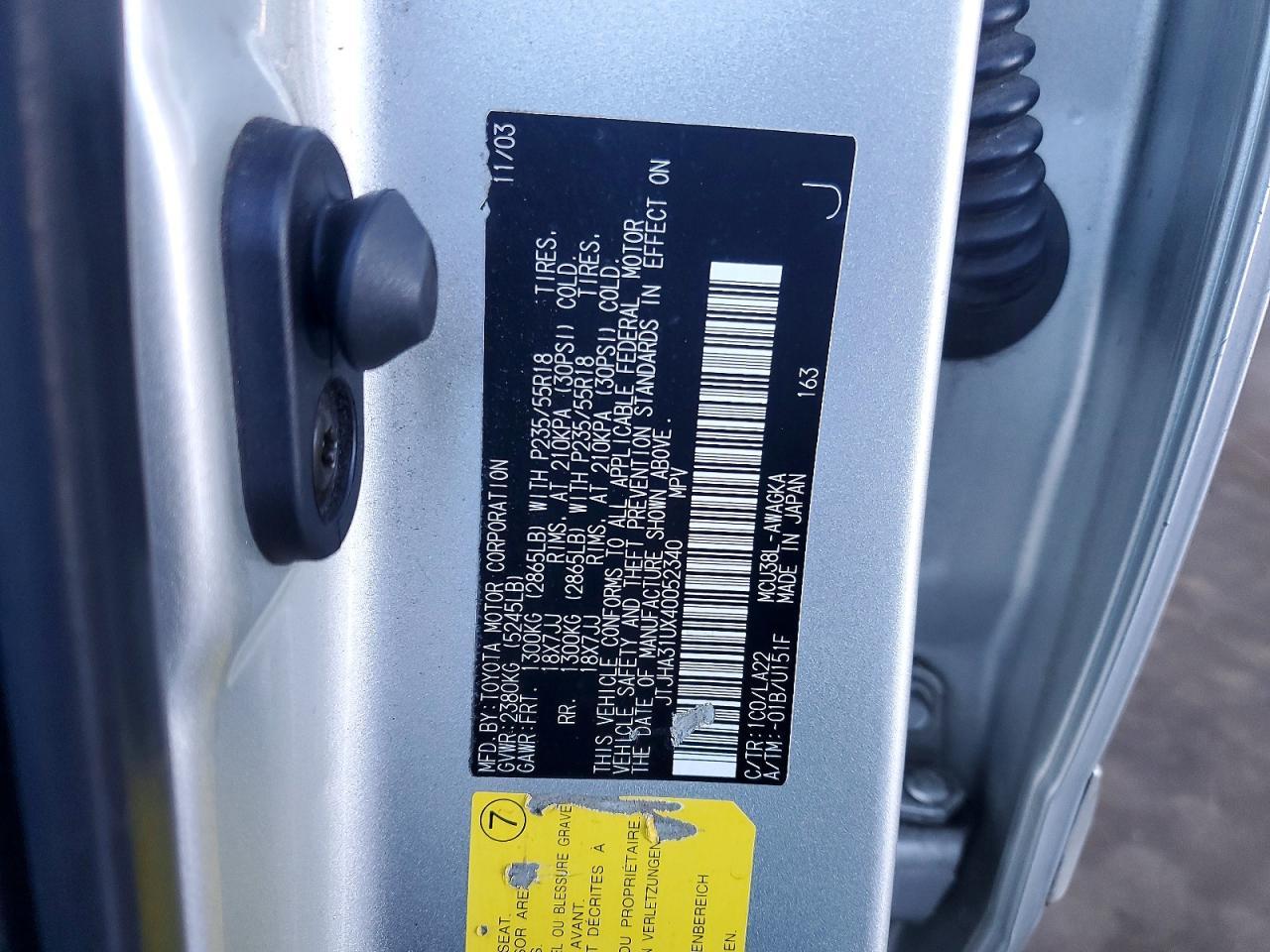 2004 Lexus Rx 330 Base