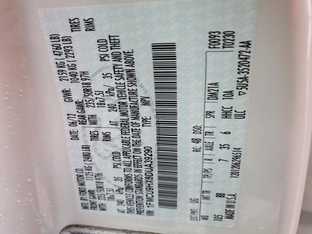 2013 Ford Escape sel