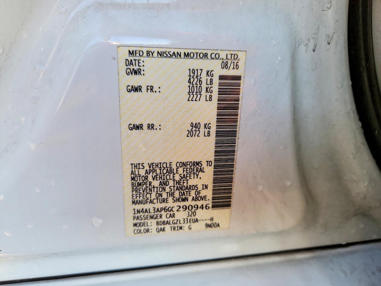 2016 Nissan Altima 2.5