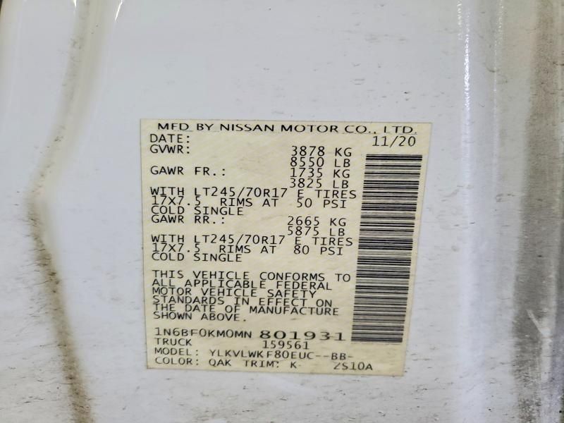 2021 Nissan NV 1500 Delivery Van