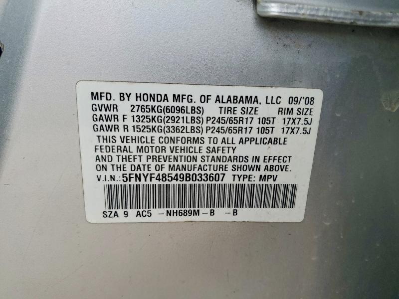 2009 Honda Pilot exl