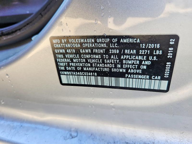 2016 Volkswagen Passat se