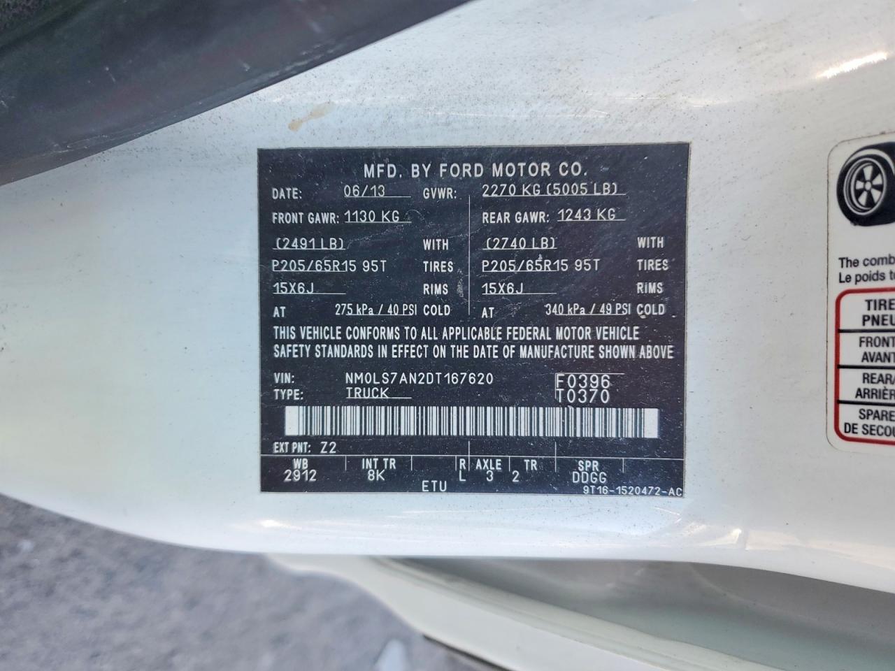 2013 Ford Transit Connect XL