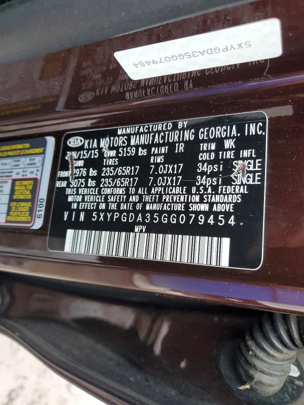 2016 KIA Sorento lx
