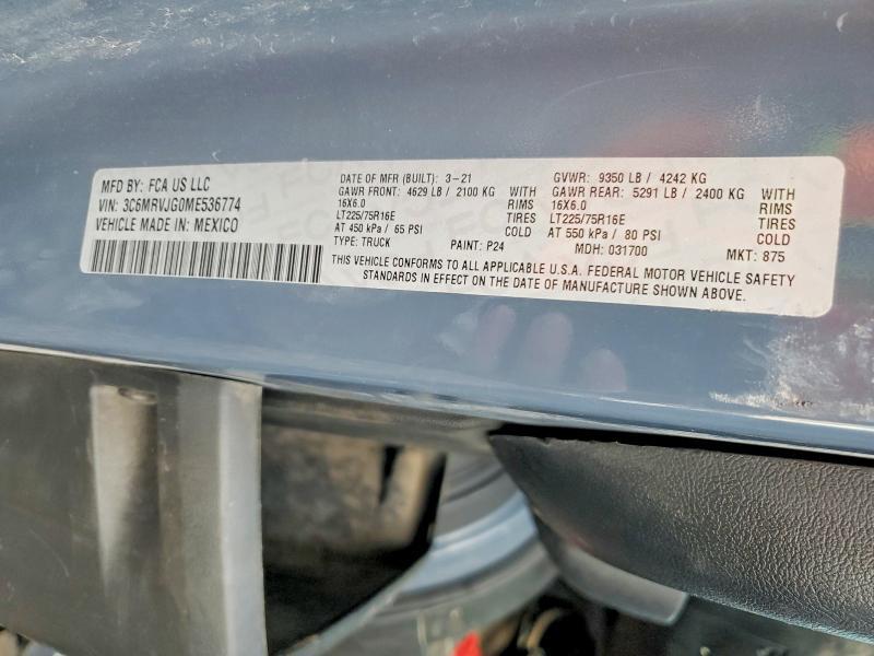 2021 Dodge Ram Promaster 3500 Delivery van