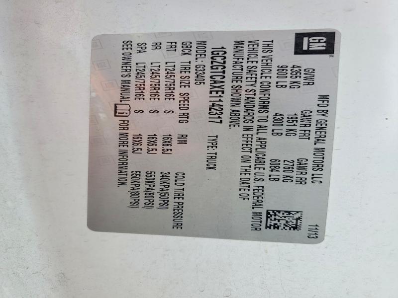 2014 Chev Rolet Express 3500 Cargo Delivery van