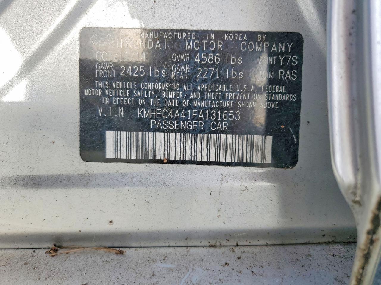 2015 Hyundai Sonata Hybrid