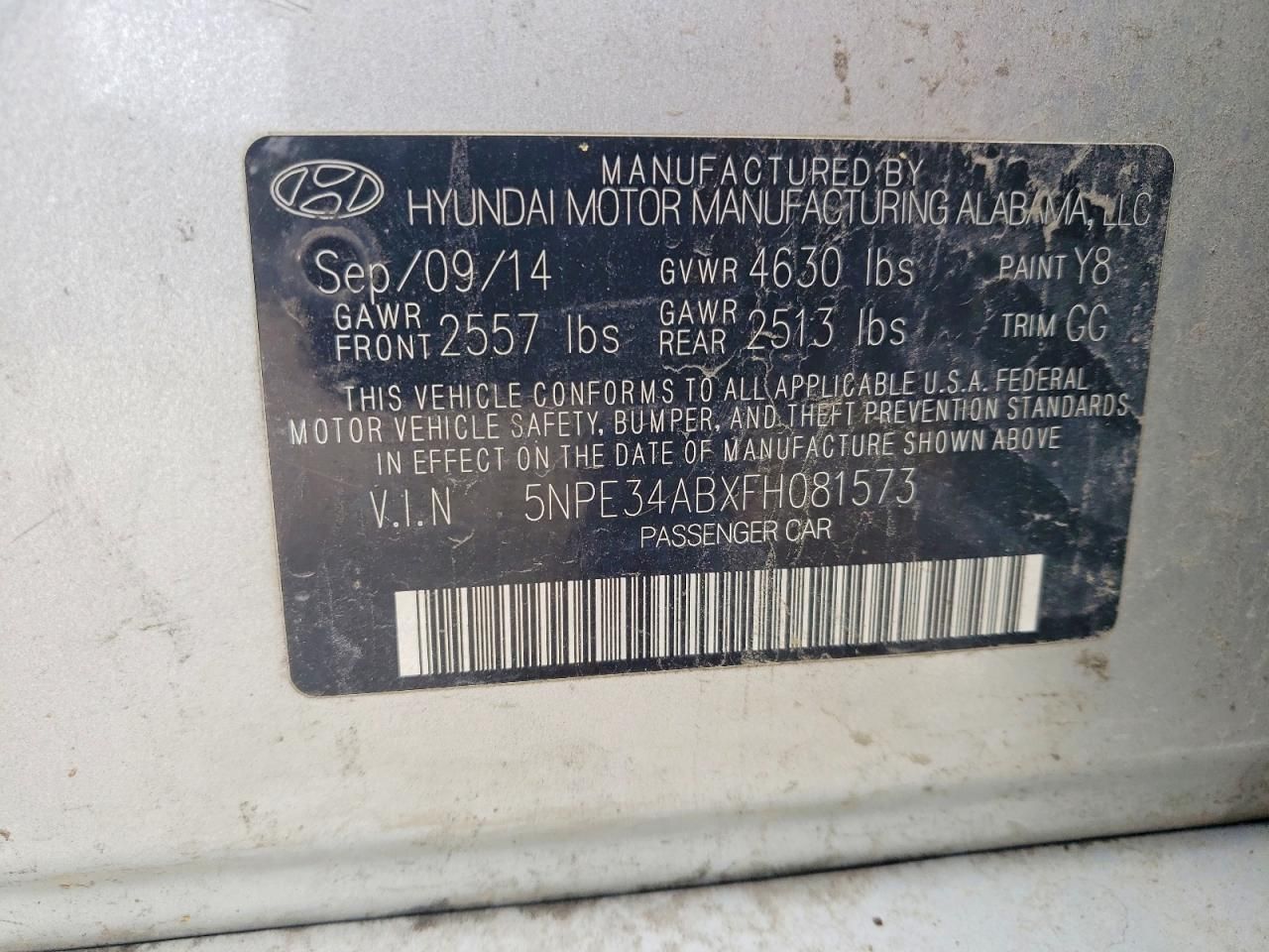 2015 Hyundai Sonata Sport