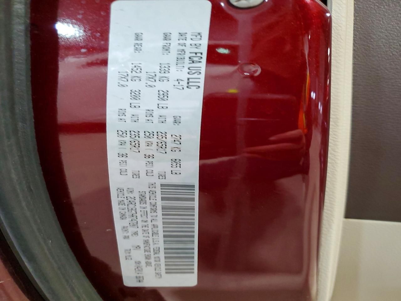 2017 Chrysler Pacifica Touring l