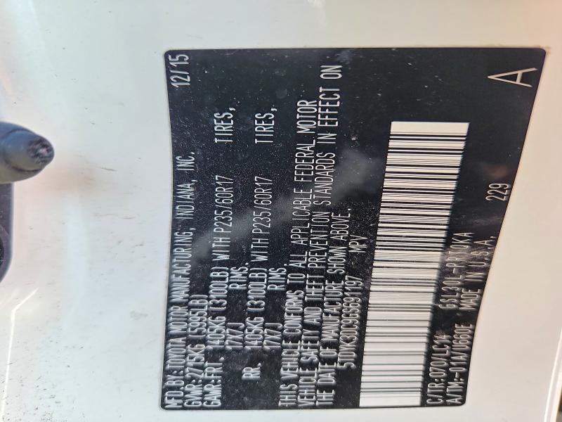 2016 Toyota Sienna xle 8-passenger