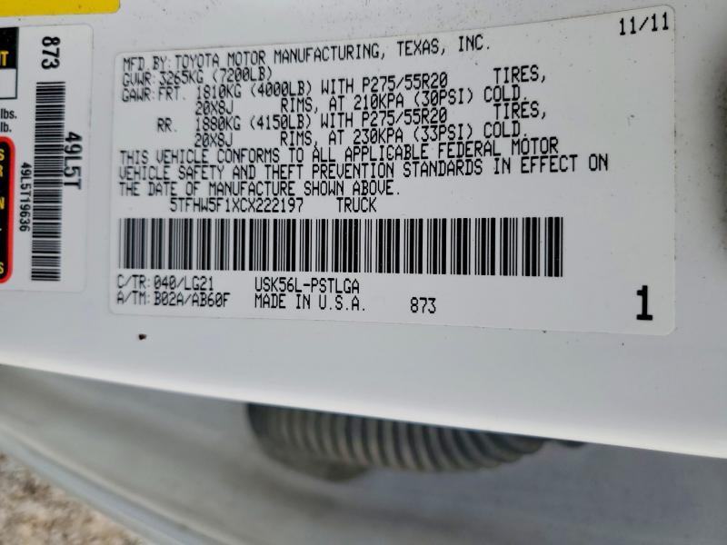 2012 Toyota Tundra Limited