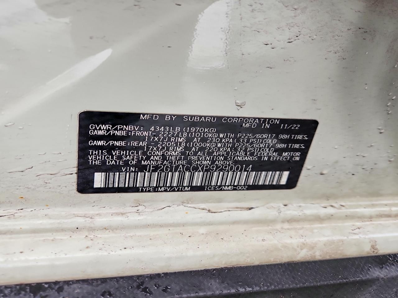 2023 Subaru Crosstrek Premium