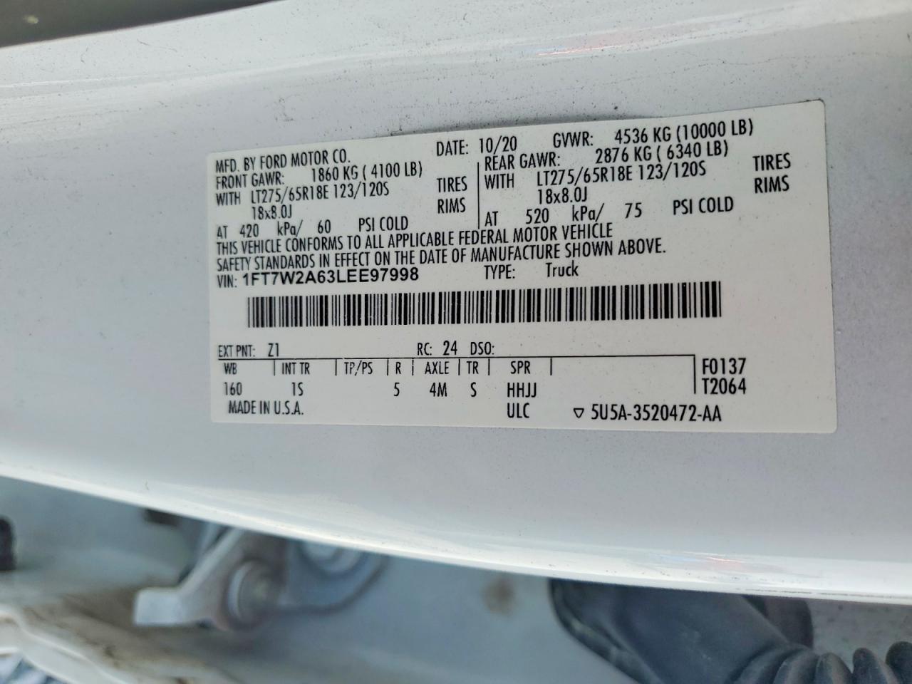 2020 Ford F250 Super Duty