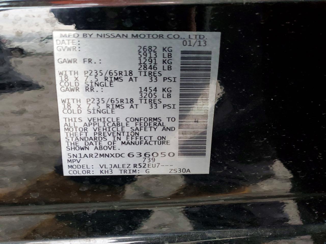 2013 Nissan Pathfinder s