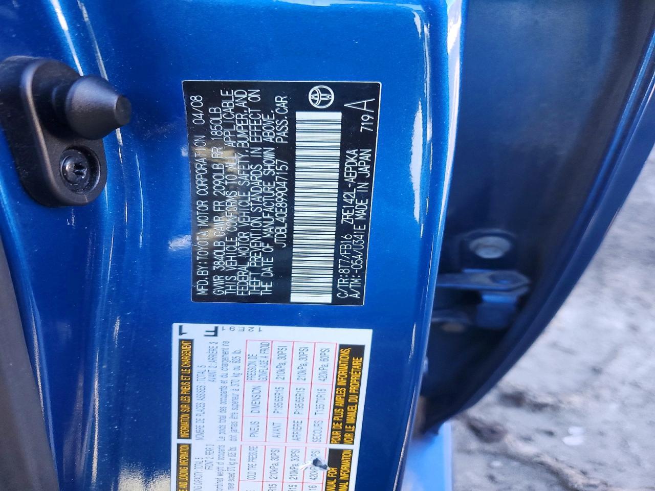 2009 Toyota Corolla Base