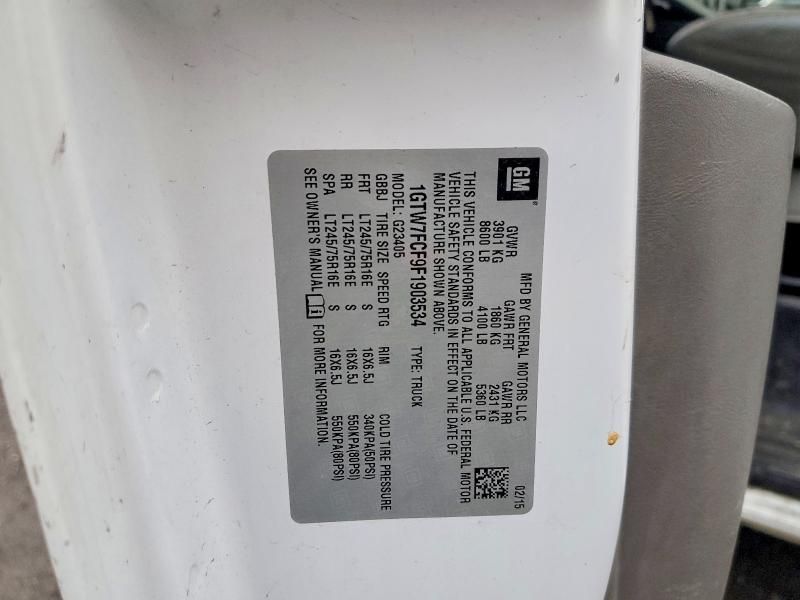 2015 GMC Savana G2500