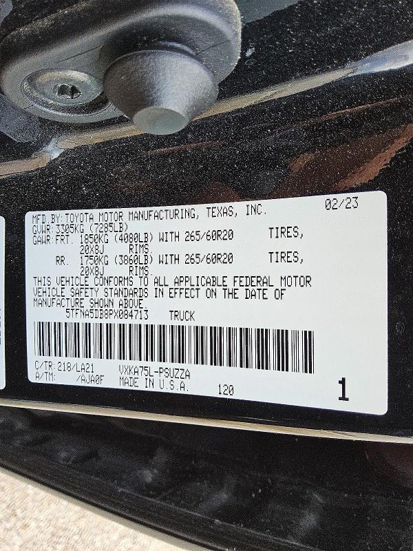 2023 Toyota Tundra Crewmax Platinum
